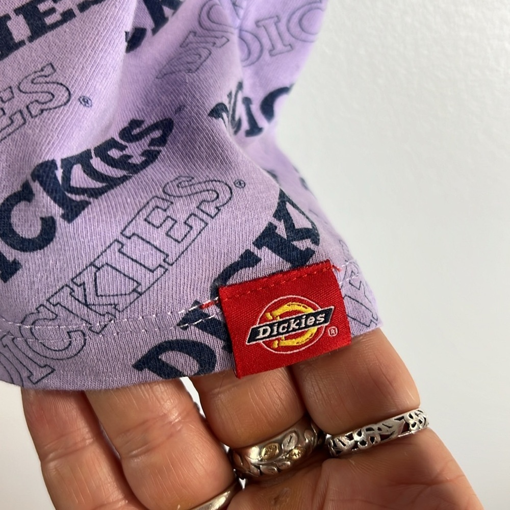 Dickies Logo Cropped Top Short Sleeve Size Large - Picture 4 of 9